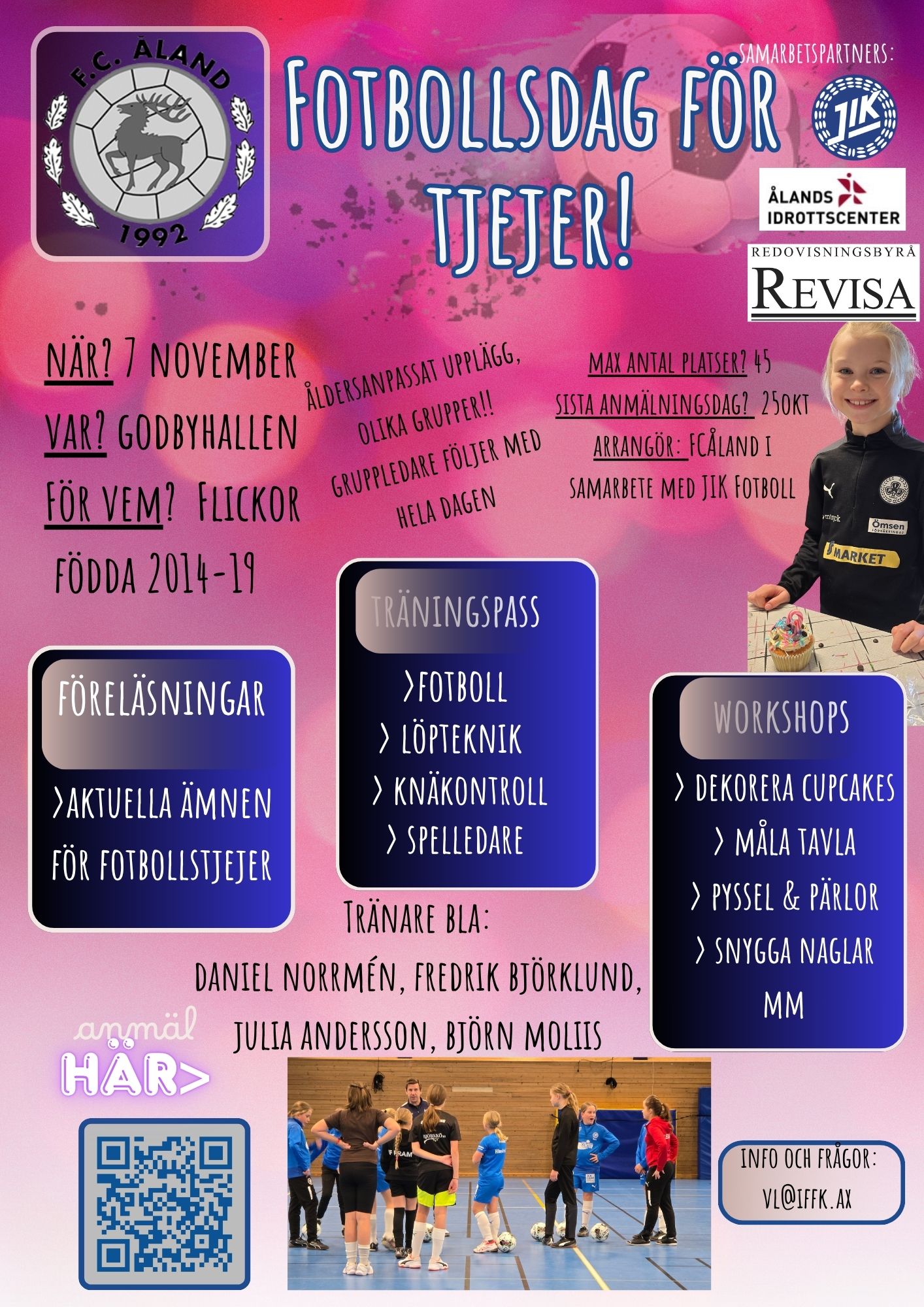 Fotbollsdag för tjejer nov 2026