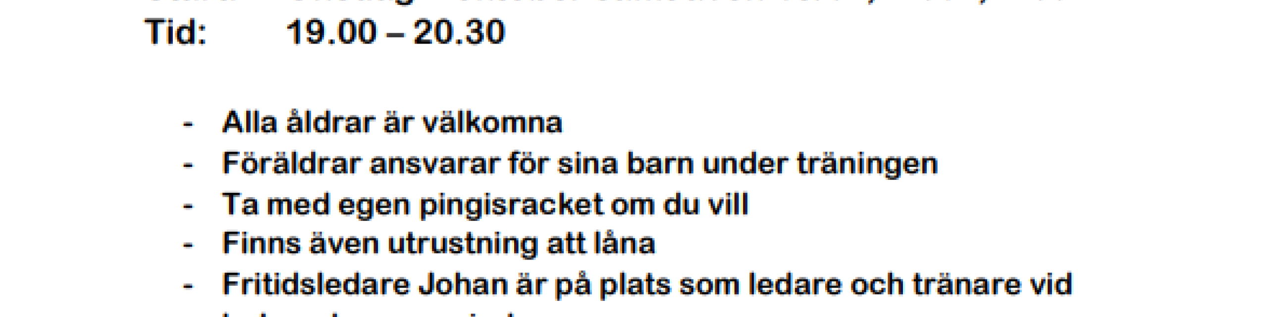 Pingis med johan ht25