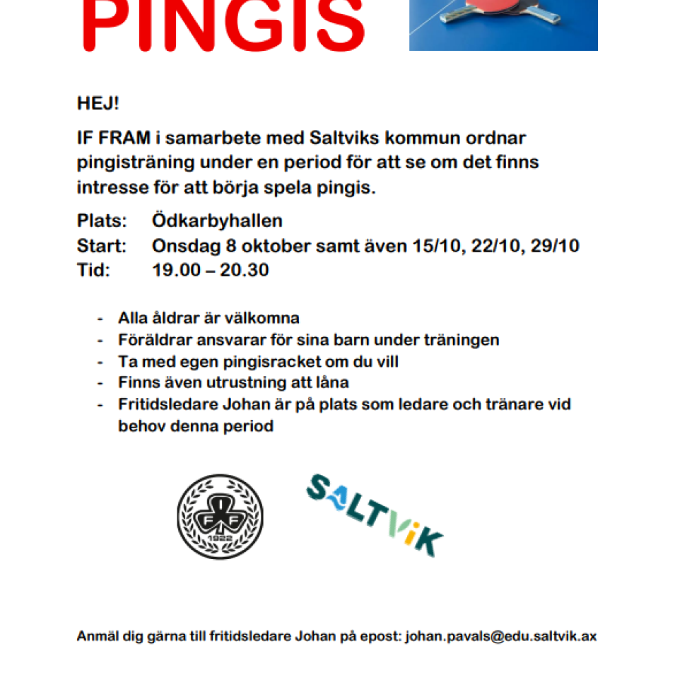 Pingis med johan ht25